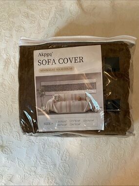 Brown Sofa Cover - Stretch Protective Slipcover